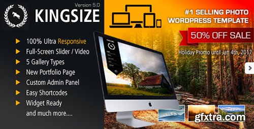 ThemeForest - KingSize v5.1.11 - Fullscreen Photography Theme - 166299