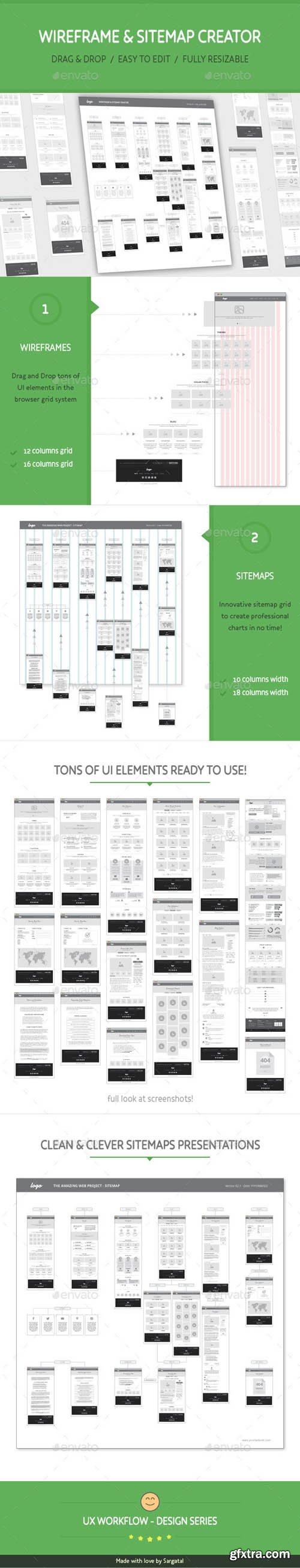 GR - UX Workflow - Wireframe and Sitemap Creator 18406253