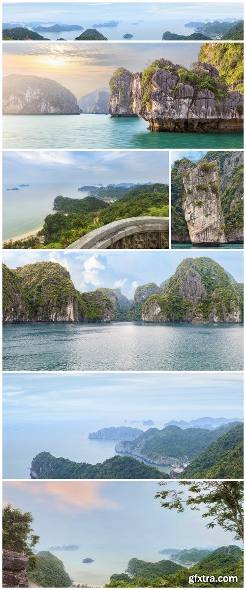 Halong sea scape Vietnam 7X JPEG