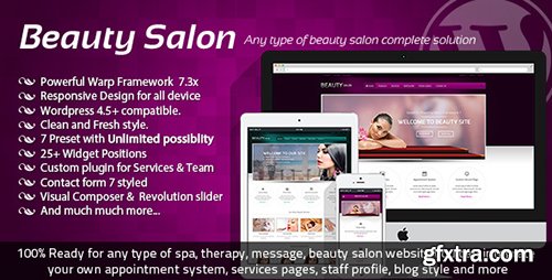 ThemeForest - Beauty Salon v3.2.0 - Responsive Wordpress Template - 2948075