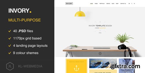 ThemeForest - Invory - Multi Purpose PSD Template 9955870