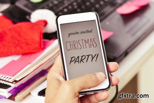 Collection of Christmas party celebration champagne corporate holiday fun 25 HQ Jpeg