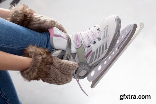 Collection of figure skating ice skates 25 HQ Jpeg