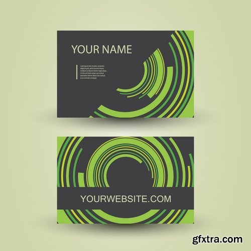 Collection gift certificate business card banner flyer calling card poster 26-25 EPS