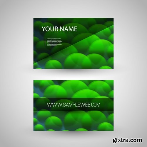 Collection gift certificate business card banner flyer calling card poster 26-25 EPS