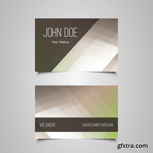 Collection gift certificate business card banner flyer calling card poster 26-25 EPS