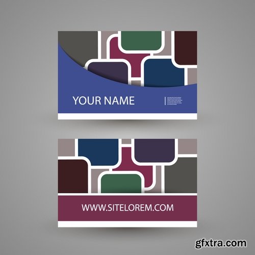 Collection gift certificate business card banner flyer calling card poster 26-25 EPS