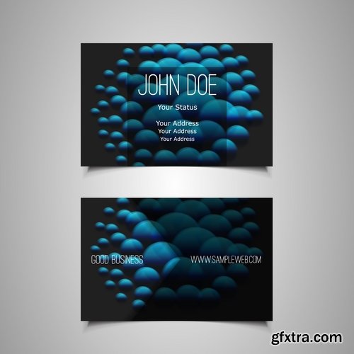 Collection gift certificate business card banner flyer calling card poster 26-25 EPS