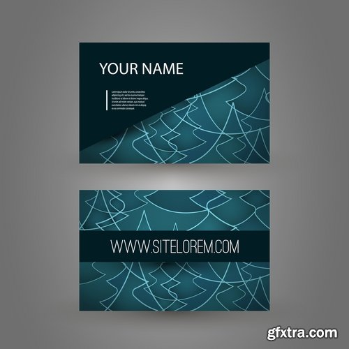 Collection gift certificate business card banner flyer calling card poster 26-25 EPS