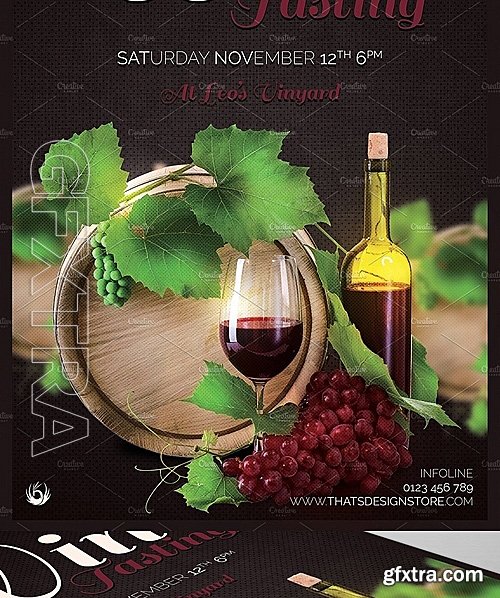 CM - Wine Tasting Flyer Template 1129440