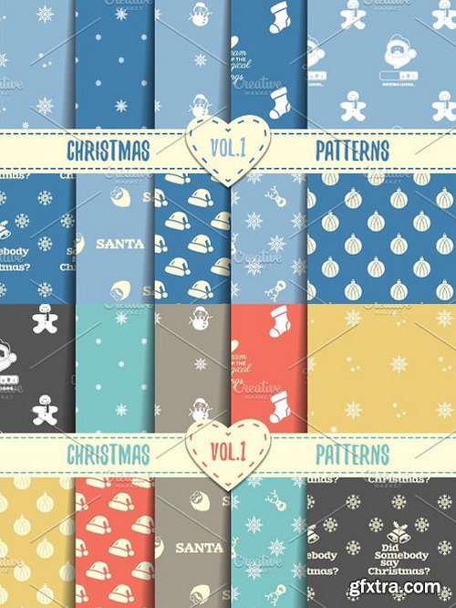 CM - Christmas Seamless Patterns 458120