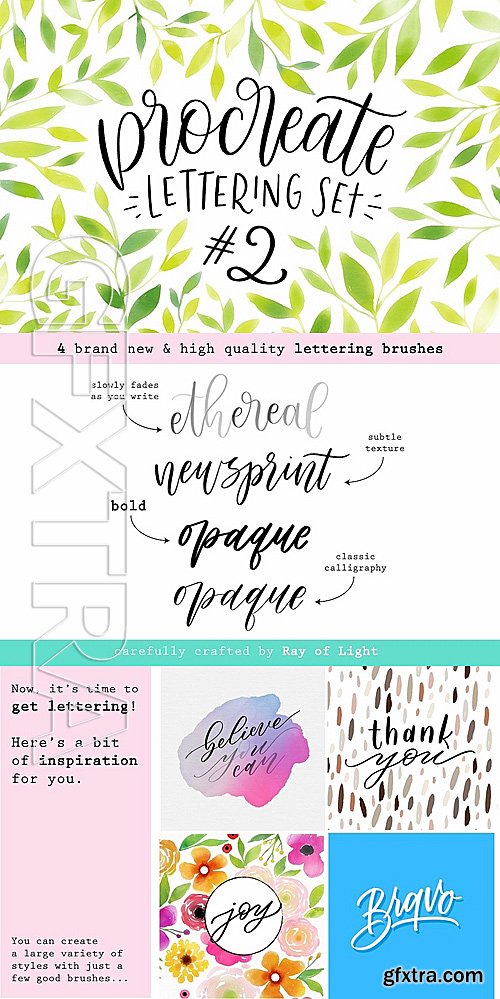 CM - Procreate Lettering Brushes Set #2 1138204