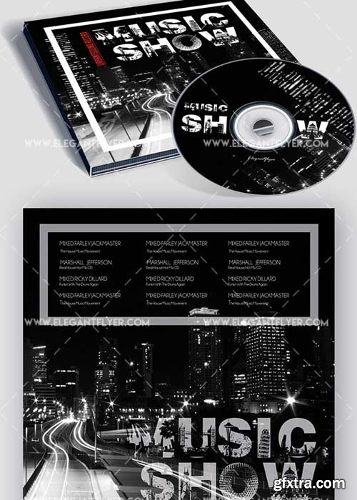 City Show Premium CD Cover PSD V4 Template