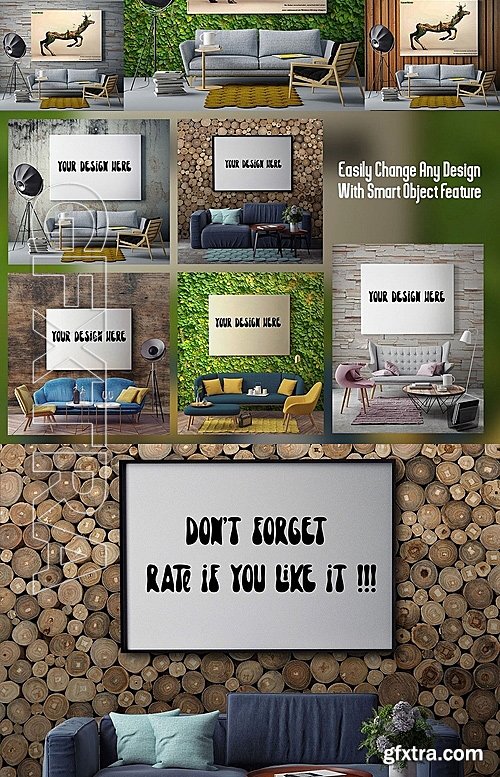 CM - Creative Wall Poster & Frame Mock Up 1129212