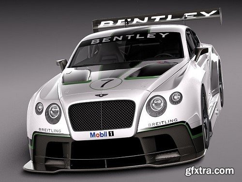 3d Model Bentley Continental GT3 2014 RaceCar