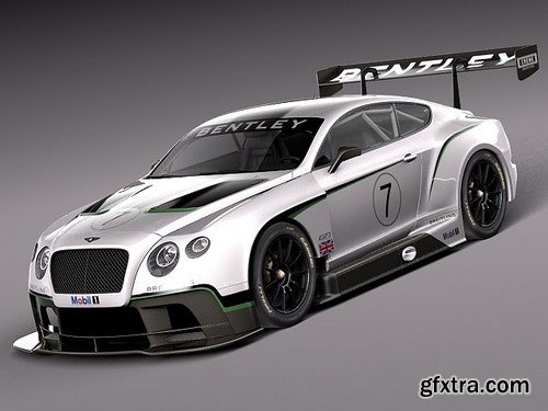 3d Model Bentley Continental GT3 2014 RaceCar