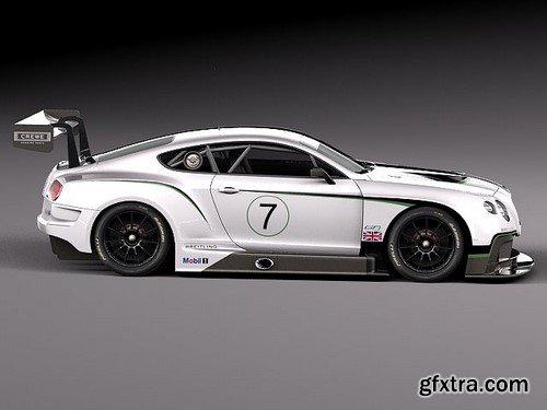 3d Model Bentley Continental GT3 2014 RaceCar