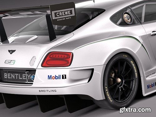 3d Model Bentley Continental GT3 2014 RaceCar