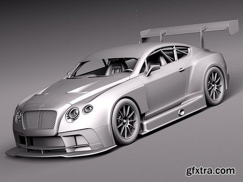 3d Model Bentley Continental GT3 2014 RaceCar