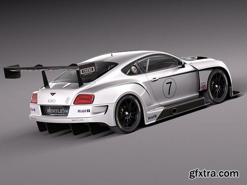 3d Model Bentley Continental GT3 2014 RaceCar