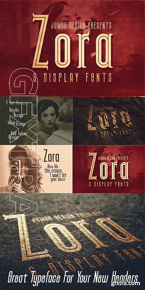 CM - Zora - Vintage Display Font 1131400