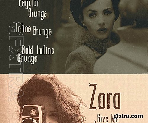 CM - Zora - Vintage Display Font 1131400