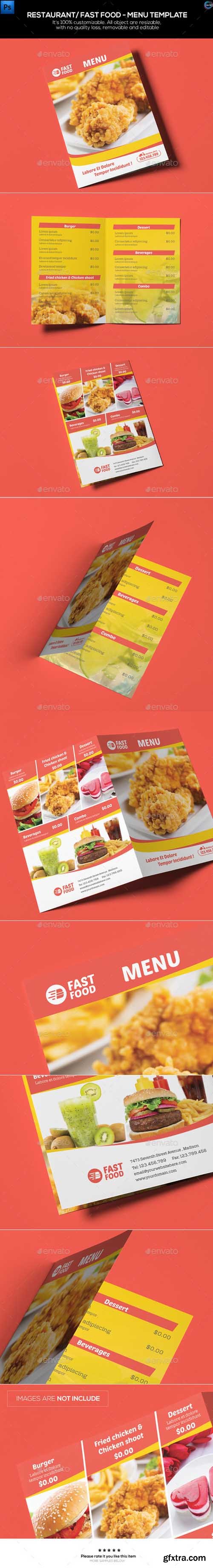 GR - Restaurant/ Fast Food - Menu Template 12348395