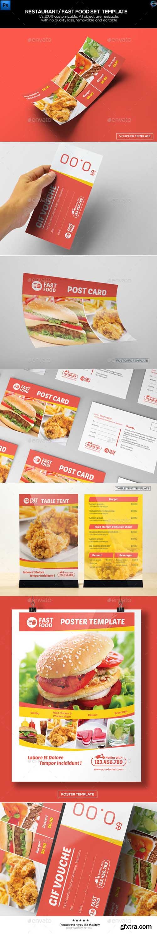 GR - Restaurant/ Fast Food Set Templates 12350355