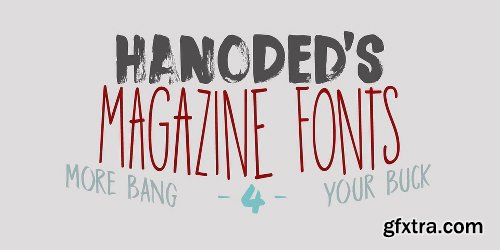 Hanoded’s Magazine Fonts - 10 Fonts