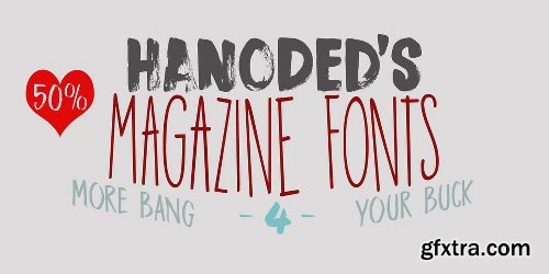 Hanoded’s Magazine Fonts - 10 Fonts