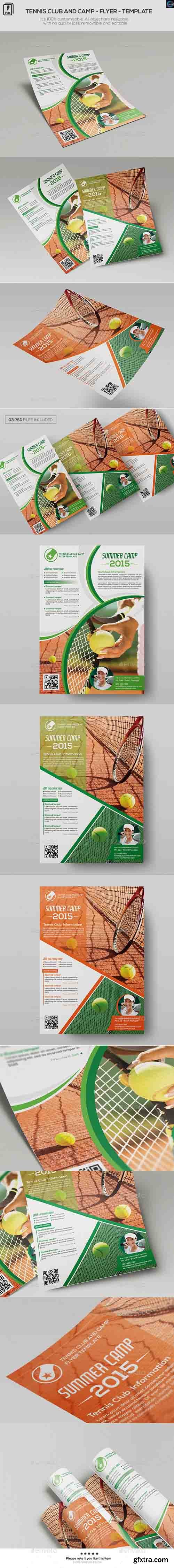 GR - Tennis Club and Camp - Flyer Template 12097296