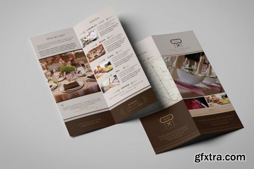 Fine Dining Restaurant/ Take-out Brochure Template