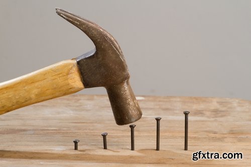 Collection hammer tool nail smith Construction worker 25 HQ Jpeg