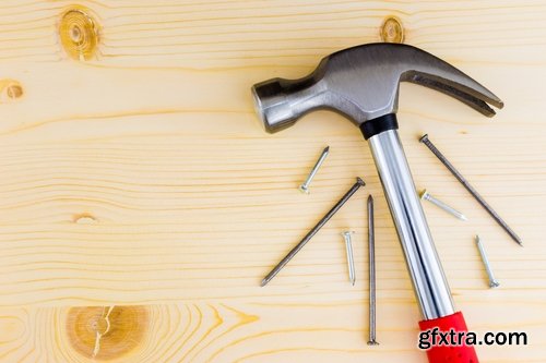 Collection hammer tool nail smith Construction worker 25 HQ Jpeg