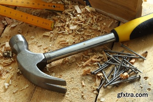 Collection hammer tool nail smith Construction worker 25 HQ Jpeg