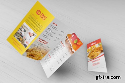 Restaurant/ Fast Food - Trifold Brochure Template