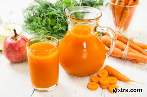 Collection of carrot juice soup vitamin drink 25 HQ Jpeg