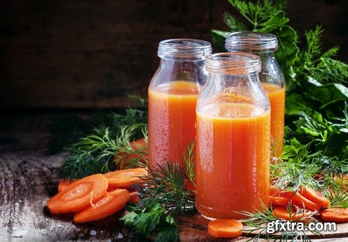 Collection of carrot juice soup vitamin drink 25 HQ Jpeg