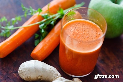 Collection of carrot juice soup vitamin drink 25 HQ Jpeg