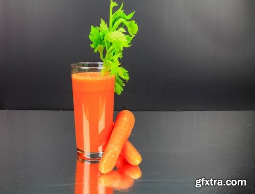 Collection of carrot juice soup vitamin drink 25 HQ Jpeg