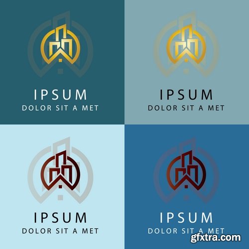 Collection logo icon web design element site 35-25 EPS