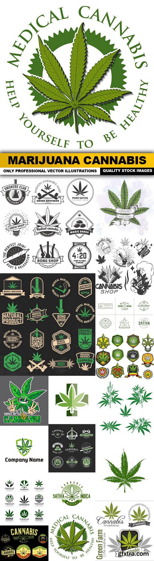 Marijuana Cannabis - 17 Vector