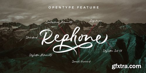 Rephone Font Family - 3 Fonts