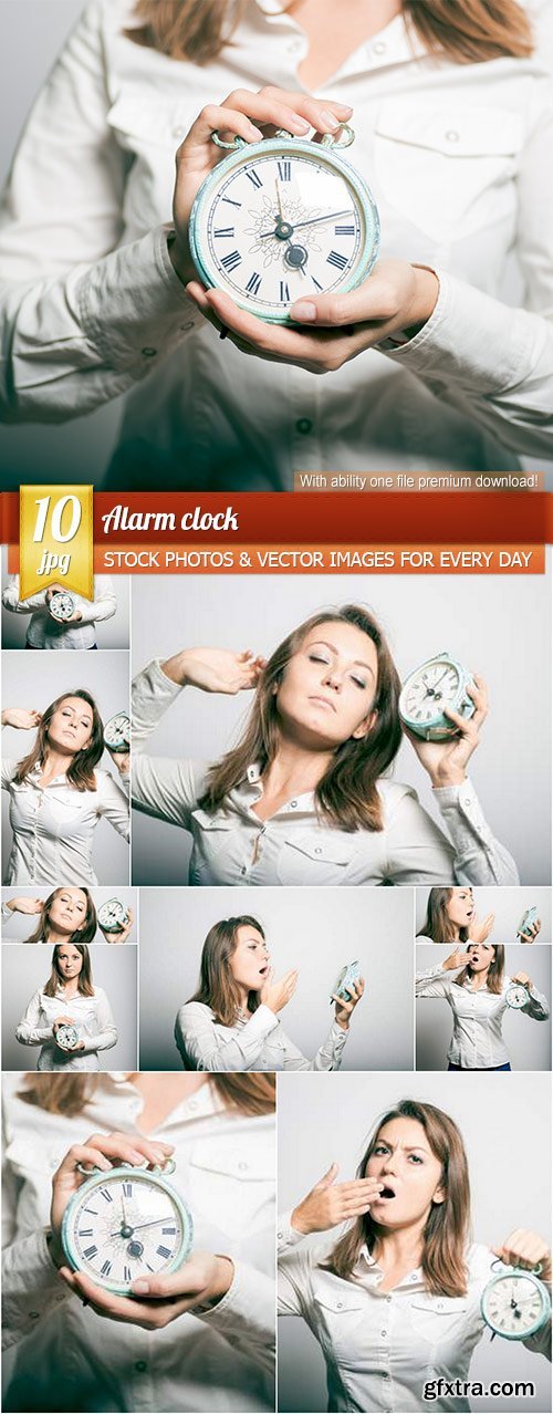 Alarm clock, 10 x UHQ JPEG