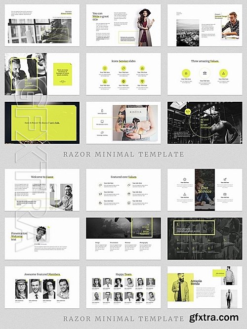 CM - Razor Powerpoint Template 1129504