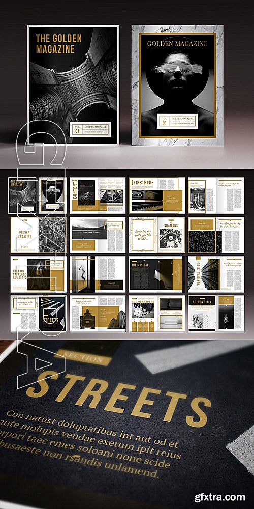 CM - The Golden Magazine Template 1130424