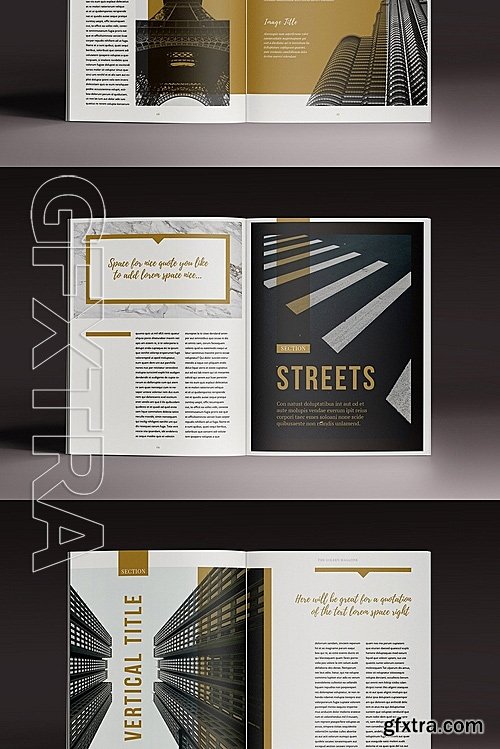 CM - The Golden Magazine Template 1130424