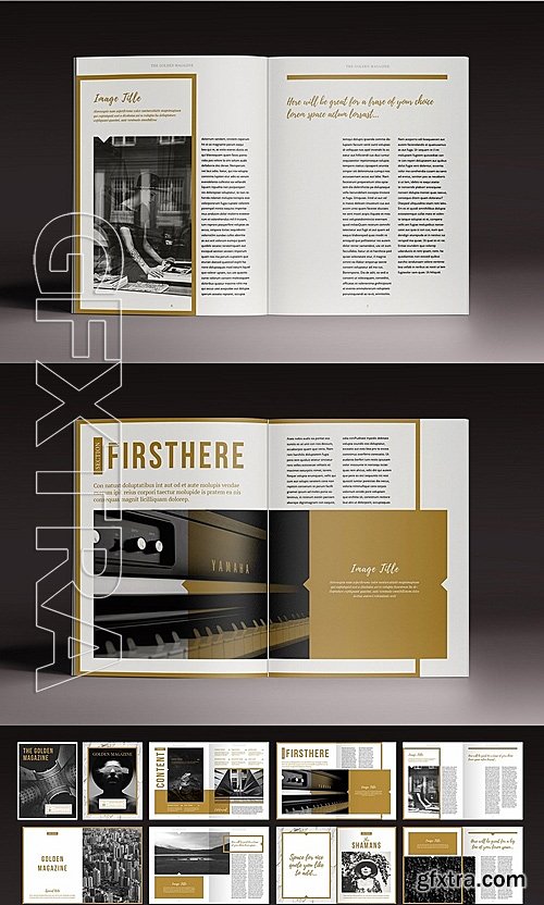 CM - The Golden Magazine Template 1130424