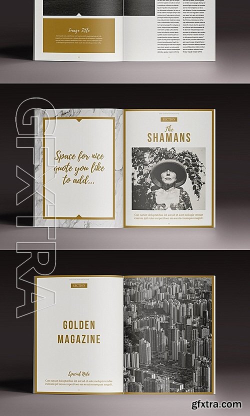 CM - The Golden Magazine Template 1130424