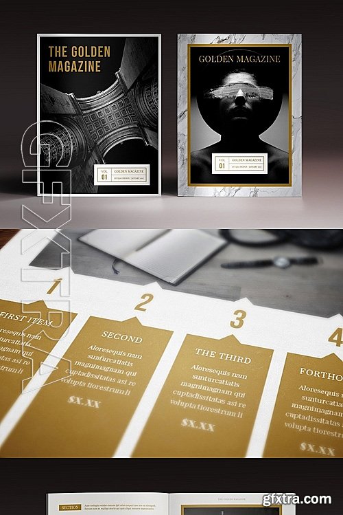 CM - The Golden Magazine Template 1130424